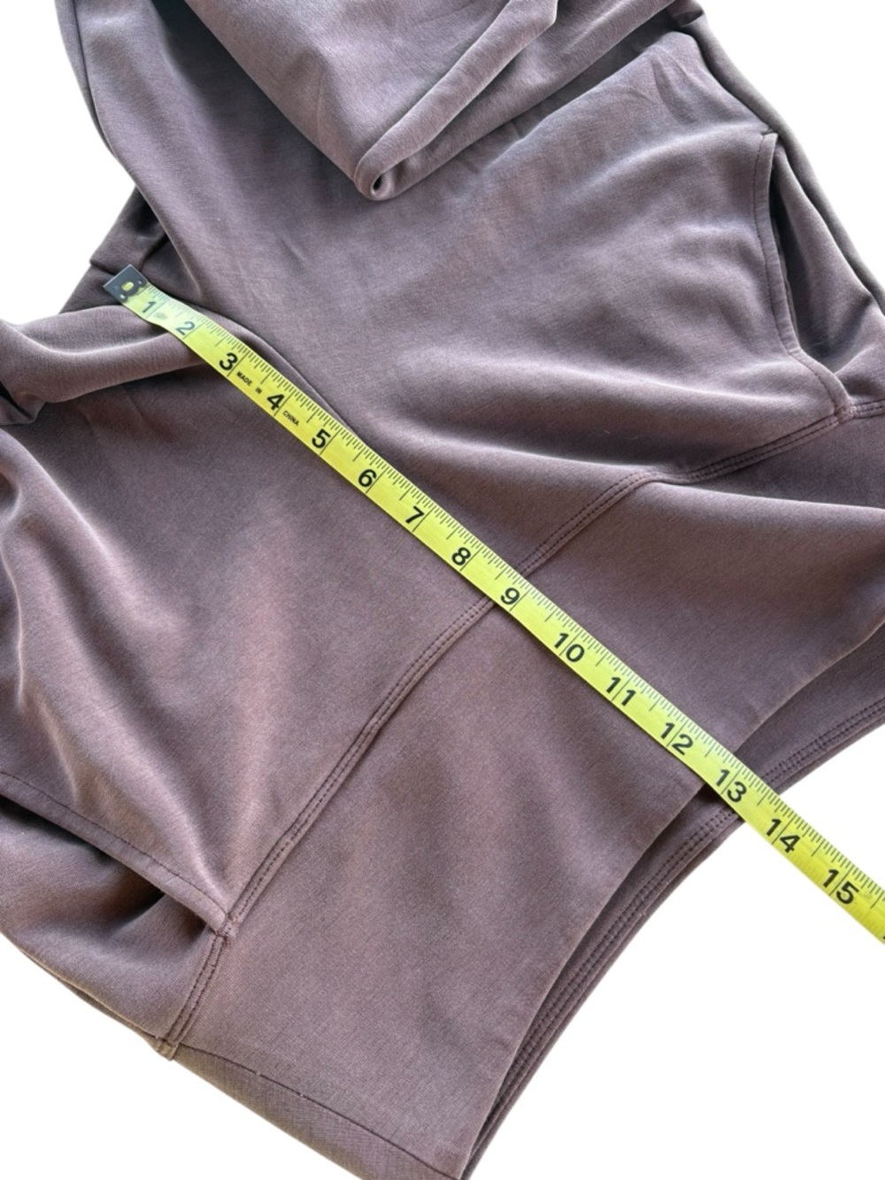 Athleta Seasoft Wide Crop Pants Brown Soft Stretch Pockets Small - Picture 4 of 7